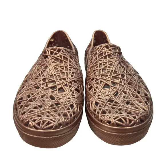 Melissa x Campana Rose Gold Jelly Slip On Sneakers Women Size 9 NWOB - Picture 2 of 9
